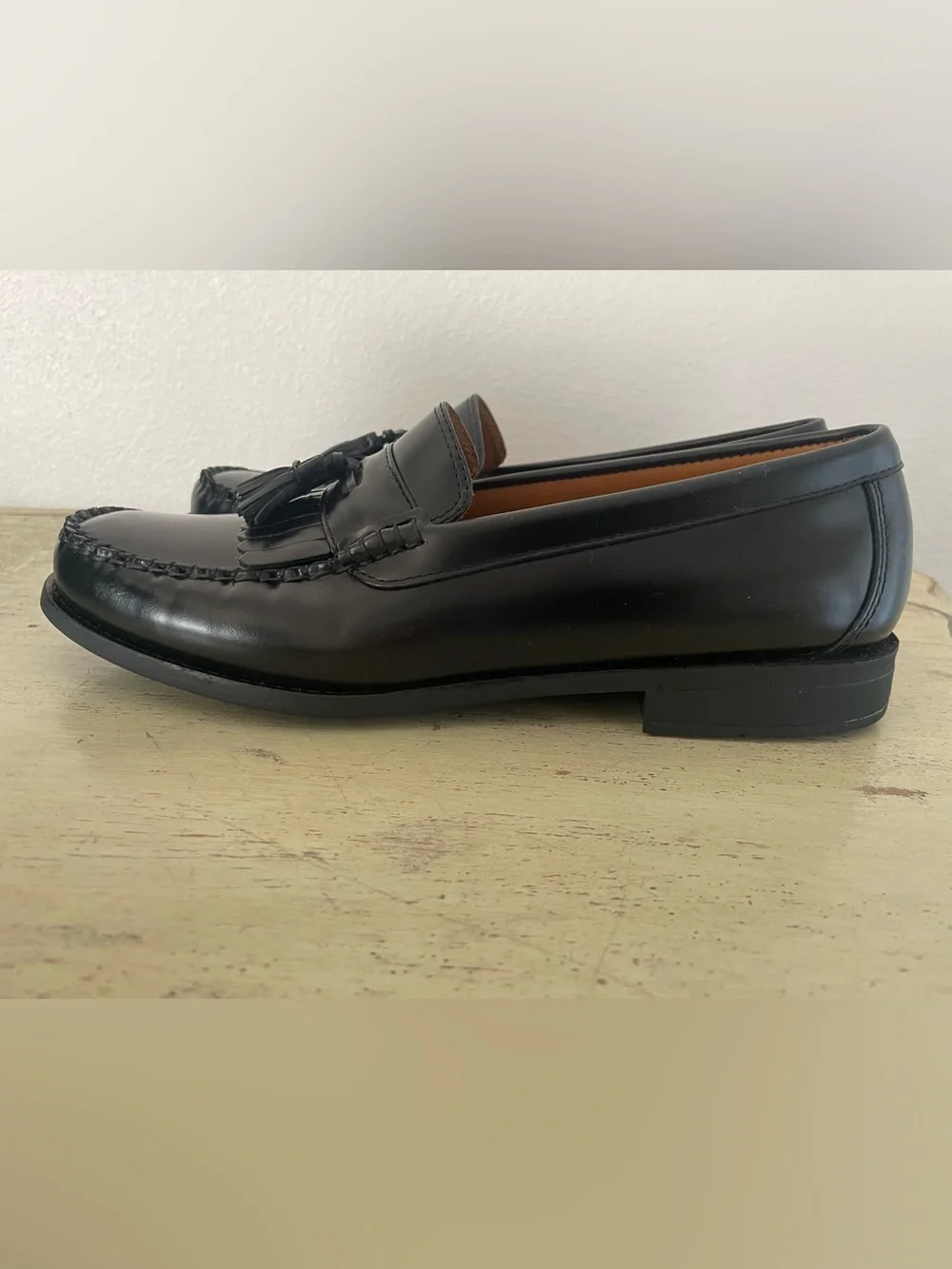 J. CREW Camden kiltie tassel loafers with rubber soles in Black Size 10 M CO578